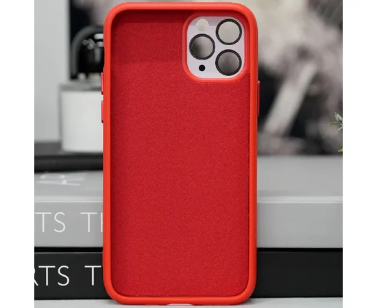 Чехол TPU+Glass Sapphire Midnight with MagSafe для Apple iPhone 13 Pro (6.1") Красный / Red