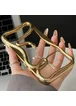 TPU чехол Snake для Apple iPhone 13 Pro (6.1") Gold