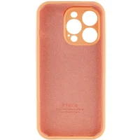 Чехол Silicone Case Full Camera Protective (AA) для Apple iPhone 13 Pro (6.1") Оранжевый / Cantaloupe