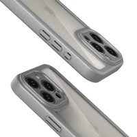 TPU чехол Transparent + Colour 1,5mm для Apple iPhone 13 Pro (6.1") Grey