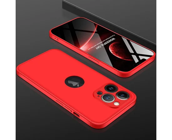 Пластиковая накладка GKK LikGus 360 градусов (opp) для Apple iPhone 13 Pro (6.1") Красный