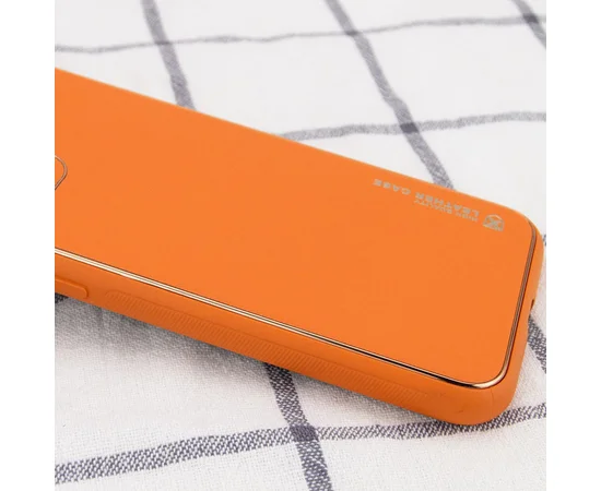 Кожаный чехол Xshield для Apple iPhone 13 Pro (6.1") Оранжевый / Apricot