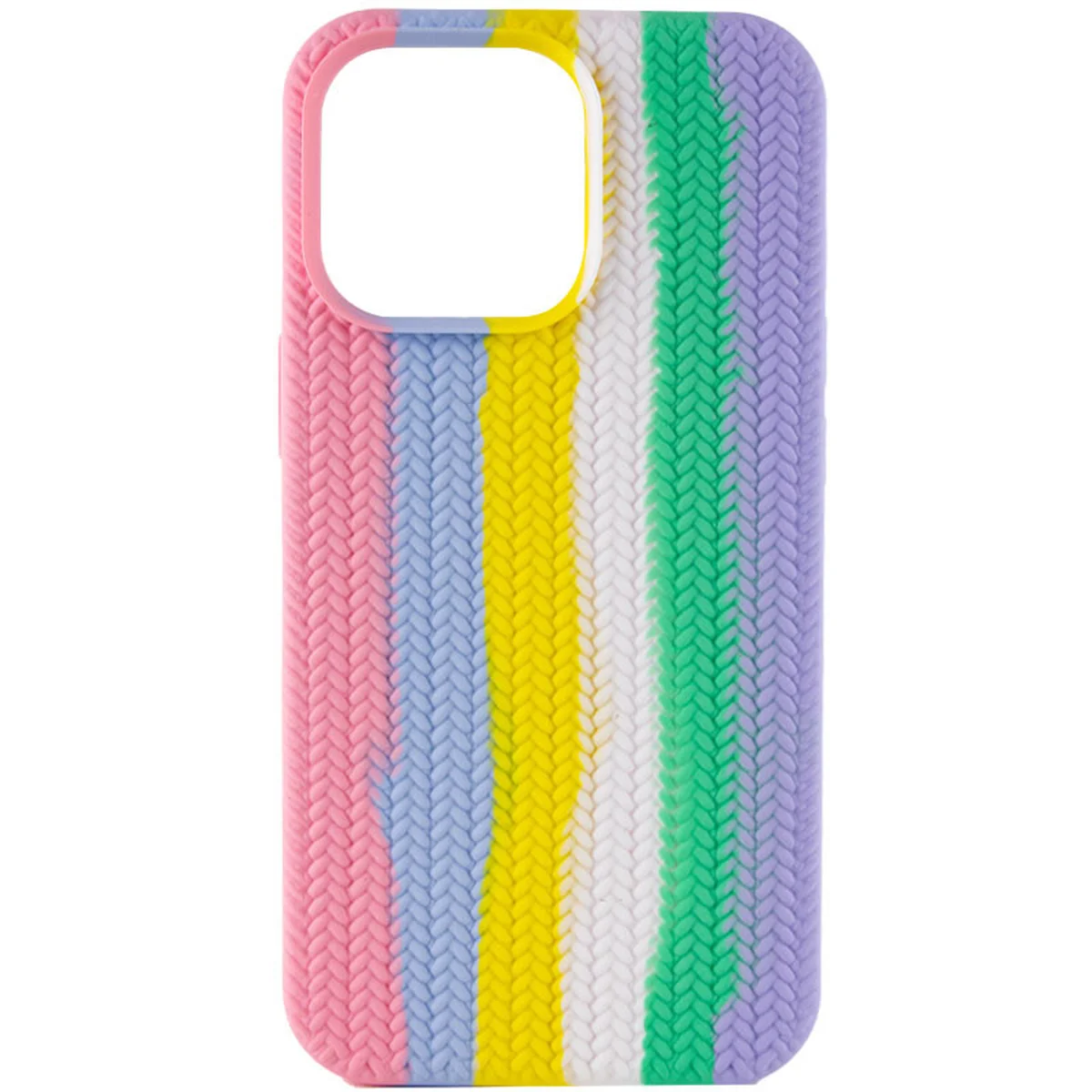 Чехол Silicone case Full Braided для Apple iPhone 13 Pro (6.1") Розовый / Сиреневый