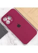 Чехол Silicone Case Full Camera Protective (AA) для Apple iPhone 13 Pro (6.1") Бордовый / Maroon