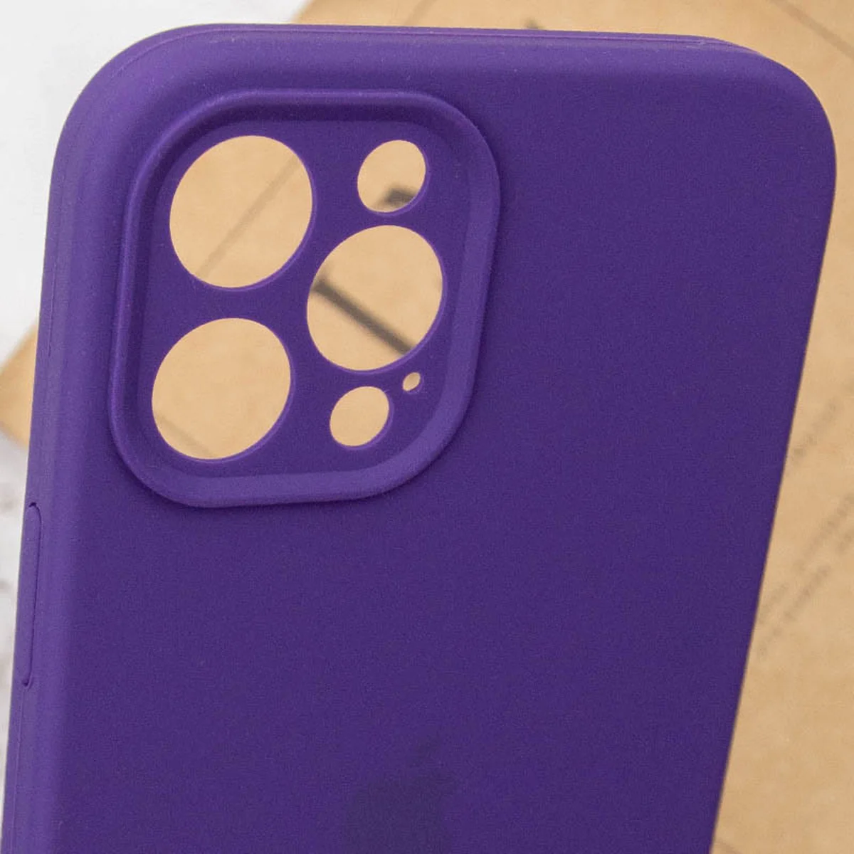 Чехол Silicone Case Full Camera Protective (AA) для Apple iPhone 13 Pro (6.1") Фиолетовый / Amethyst