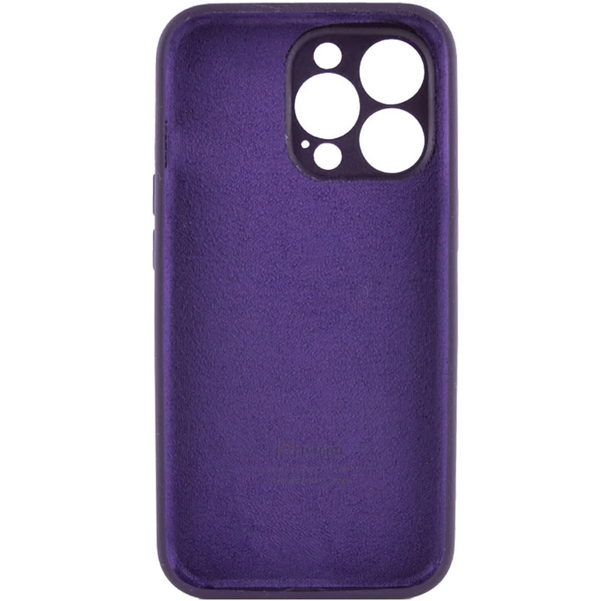 Чехол Silicone Case Full Camera Protective (AA) для Apple iPhone 13 Pro (6.1") Фиолетовый / Elderberry / PVH