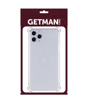 TPU чехол GETMAN Ease logo усиленные углы для Apple iPhone 13 Pro (6.1") Бесцветный (прозрачный) TPU чехол GETMAN Ease logo усиленные углы для Apple iPhone 13 Pro (6.1") Бесцветный (прозрачный)