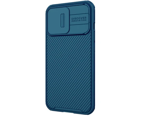 Карбоновая накладка Nillkin CamShield Pro Magnetic для Apple iPhone 13 Pro (6.1") Синий