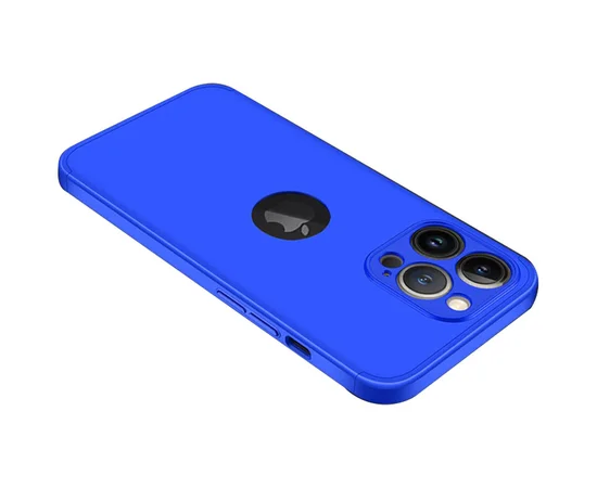 Пластиковая накладка GKK LikGus 360 градусов (opp) для Apple iPhone 13 Pro (6.1") Синий