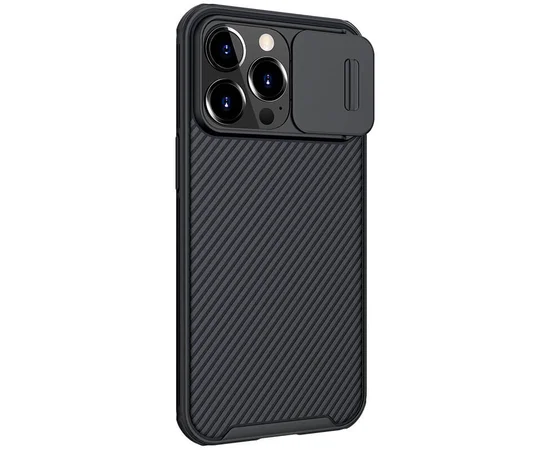 Карбоновая накладка Nillkin CamShield Pro Magnetic для Apple iPhone 13 Pro (6.1") Черный