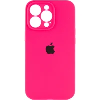 Чохол Silicone Case Full Camera Protective (AA) Apple iPhone 13 Pro (6.1") Рожевий / Barbie pink