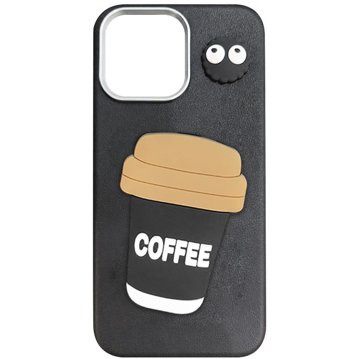 Чехол TPU Leather Toys для Apple iPhone 13 Pro (6.1") Coffee / Black