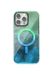 Чехол TPU Shiny Mountain (MagFit) для Apple iPhone 13 Pro (6.1") Green / Blue