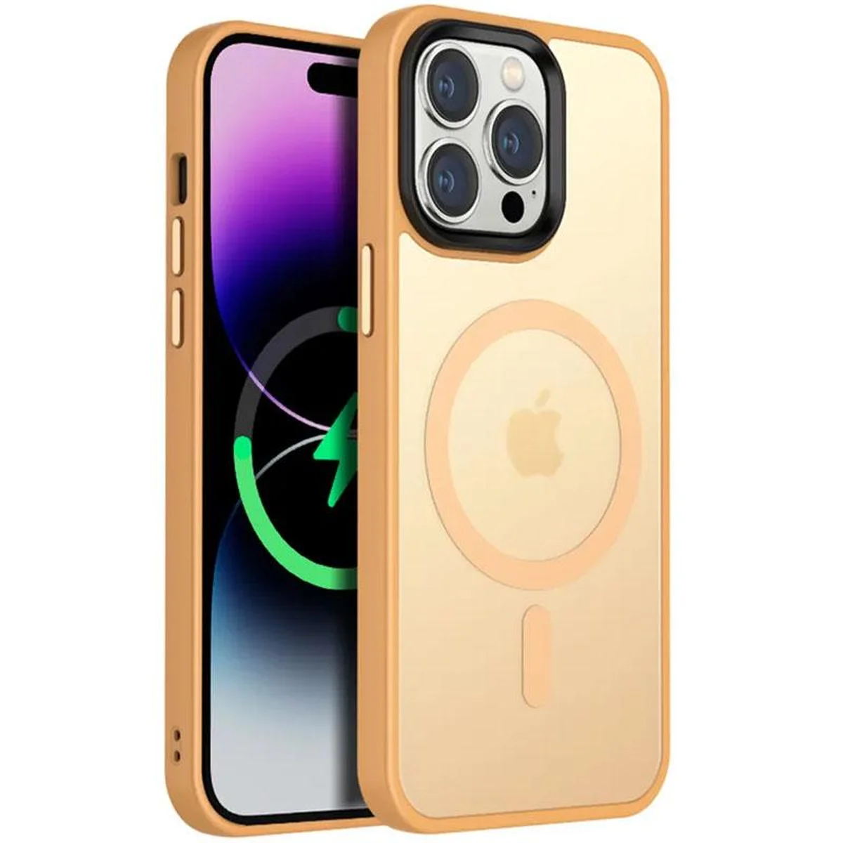 Чехол Ummi Colorful with MagSafe для Apple iPhone 13 Pro (6.1") Персиковый / Orange