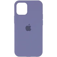 Чехол Silicone Case Full Protective (AA) для Apple iPhone 13 Pro (6.1") Серый / Lavender Gray