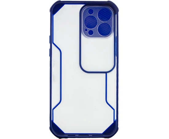 Чехол Camshield matte Ease TPU со шторкой для Apple iPhone 13 Pro (6.1") Синий