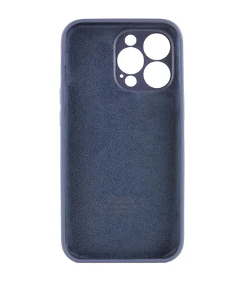 Чохол Silicone Case Full Camera Protective (AA) для Apple iPhone 13 Pro (6.1") Темно-синій / Midnight blue / PVH