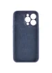 Чехол Silicone Case Full Camera Protective (AA) для Apple iPhone 13 Pro (6.1") Темно-синий / Midnight blue / PVH