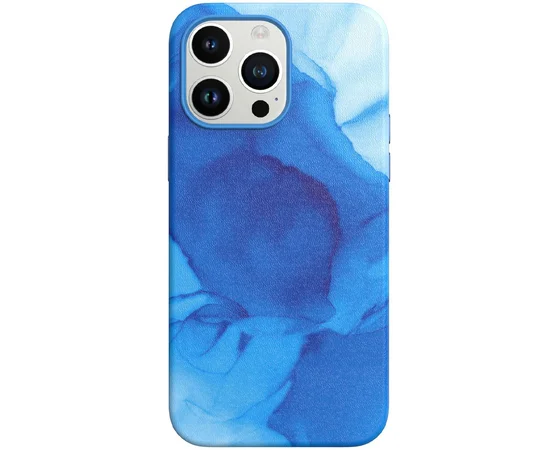 Кожаный чехол Figura Series Case with MagSafe для Apple iPhone 13 Pro (6.1") Blue