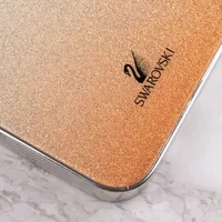 TPU+Glass чехол Swarovski для Apple iPhone 13 Pro (6.1") Оранжевый