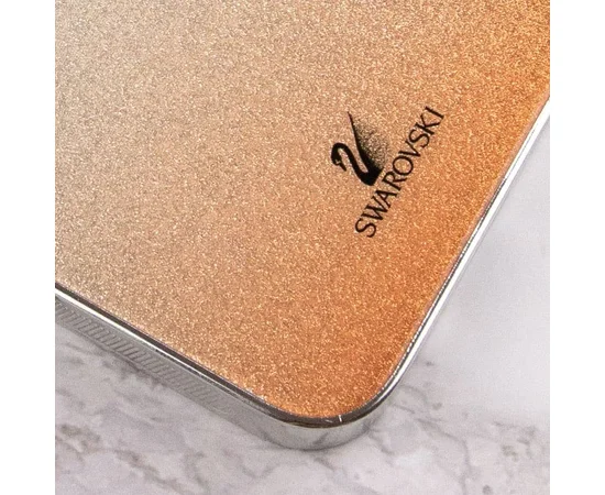TPU+Glass чехол Swarovski для Apple iPhone 13 Pro (6.1") Оранжевый