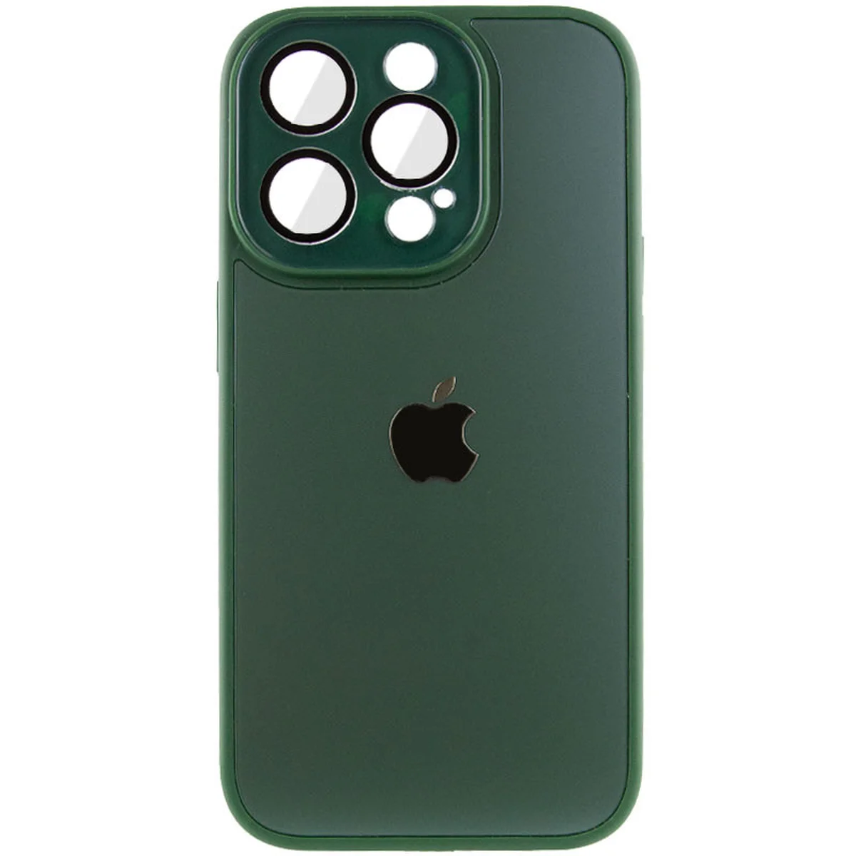 Чохол TPU+Glass Sapphire Midnight для Apple iPhone 13 Pro (6.1") Зелений / Forest green