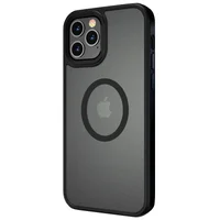 TPU+PC чехол Metal Buttons with MagSafe для Apple iPhone 13 Pro (6.1") Черный