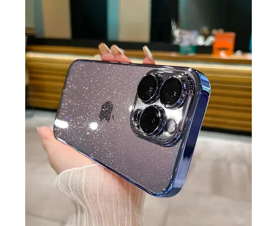 Чехол TPU+PC Glittershine для Apple iPhone 13 Pro (6.1") Dark Blue