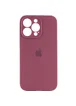 Чехол Silicone Case Full Camera Protective (AA) для Apple iPhone 13 Pro (6.1") Бордовый / Plum / PVH