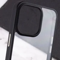 TPU+PC чехол Chrome Buttons для Apple iPhone 13 Pro (6.1") Черный
