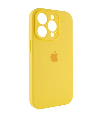 Чохол Silicone Case Full Camera Protective (AA) Apple iPhone 13 Pro (6.1") Жовтий / Yellow