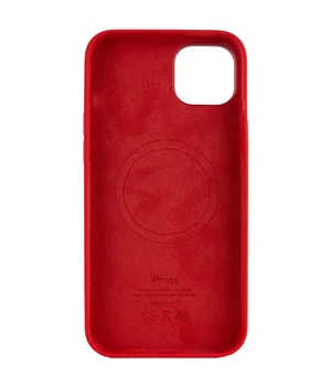 Чохол Silicone case (AAA) full with Magsafe для Apple iPhone 13 Pro (6.1") Червоний / Red
