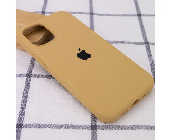 Чехол Silicone Case Full Protective (AA) для Apple iPhone 13 Pro (6.1") Золотой / Gold