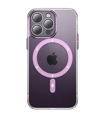 Чехол TPU+PC Colorful with MagSafe для Apple iPhone 13 Pro (6.1") Pink