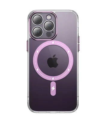 Чохол TPU+PC Colorful with MagSafe для Apple iPhone 13 Pro (6.1") Pink