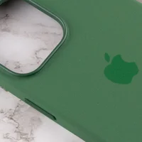 Чехол Silicone case (AAA) full with Magsafe and Animation для Apple iPhone 13 Pro (6.1") Зеленый / Clover