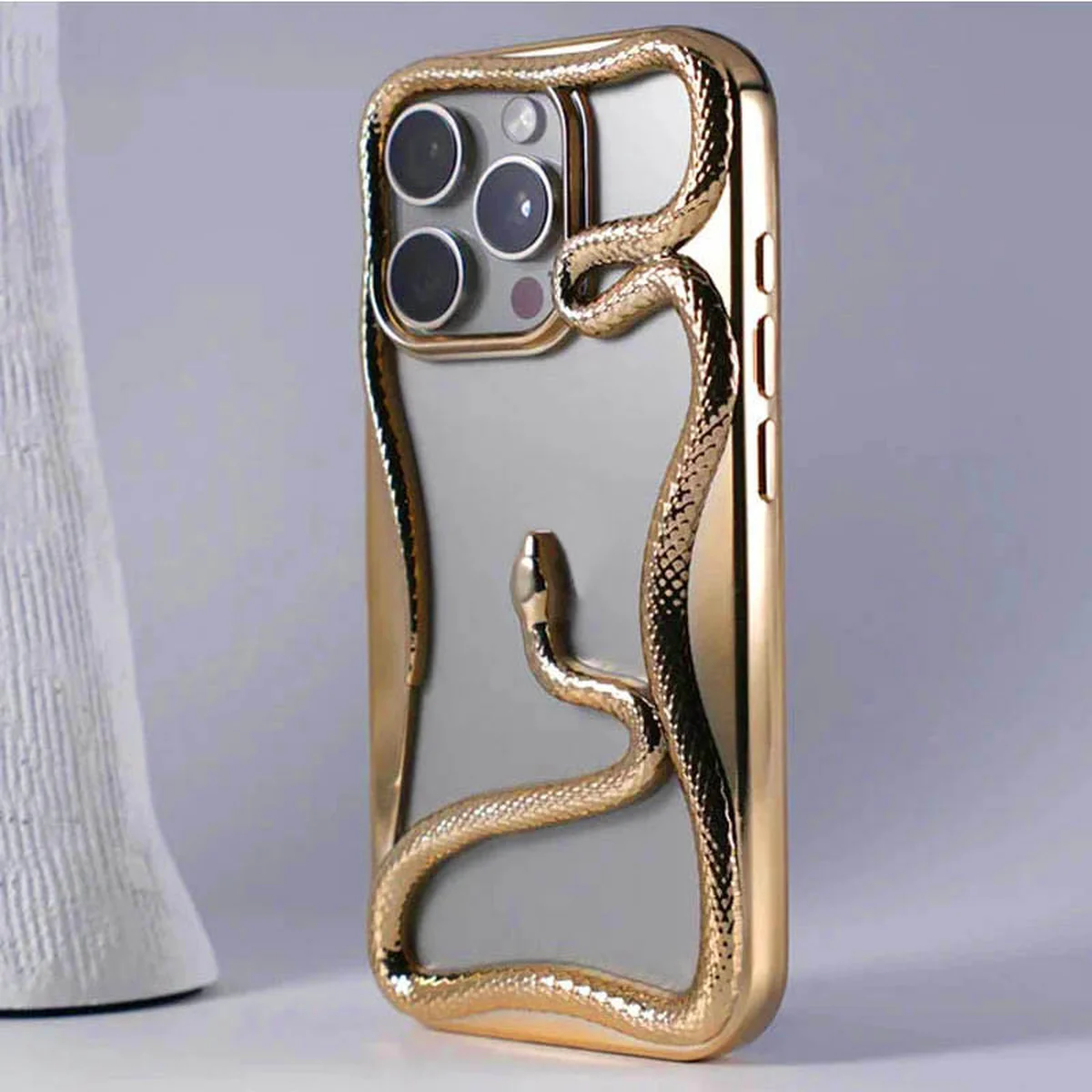TPU чехол Snake для Apple iPhone 13 Pro (6.1") Gold