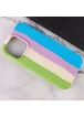 Чехол Silicone case Full Braided для Apple iPhone 13 Pro (6.1") Мятный / Голубой