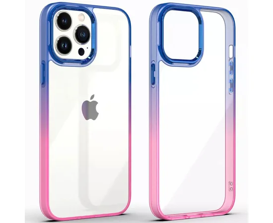 Чохол TPU+PC Fresh sip series для Apple iPhone 13 Pro (6.1") Синій / Рожевий