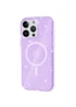 Чохол TPU Galaxy Sparkle (MagFit) для Apple iPhone 13 Pro (6.1") Purple+Glitter