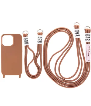 Чехол TPU two straps California для Apple iPhone 13 Pro (6.1") Коричневый