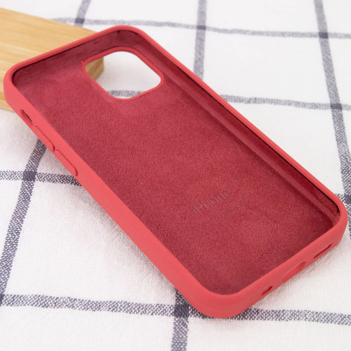 Чехол Silicone Case Full Protective (AA) для Apple iPhone 13 Pro (6.1") Красный / Camellia