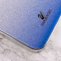 TPU+Glass чехол Swarovski для Apple iPhone 13 Pro (6.1") Синий