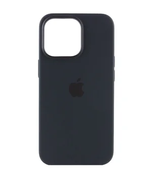 Чохол Silicone case (AAA) full with Magsafe and Animation для Apple iPhone 13 Pro (6.1") Чорний / Midnight