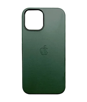Шкіряний чохол Leather Case (AAA) з MagSafe and Animation для Apple iPhone 13 Pro (6.1") Sequoia Green