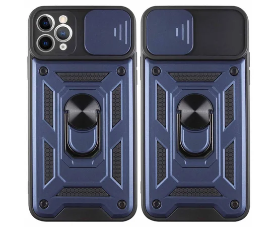 Ударопрочный чехол Camshield Serge Ring для Apple iPhone 13 Pro (6.1") Синий