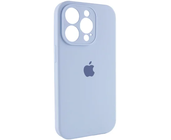 Чехол Silicone Case Full Camera Protective (AA) для Apple iPhone 13 Pro (6.1") Голубой / Lilac Blue