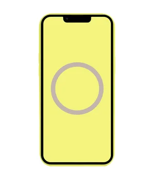 Чехол Silicone case (AAA) full with Magsafe and Animation для Apple iPhone 13 Pro (6.1") Желтый / Lemon Zest