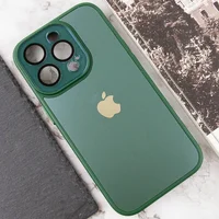 Чохол TPU+Glass Sapphire Midnight для Apple iPhone 13 Pro (6.1") Зелений / Forest green