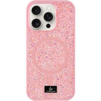 TPU чехол Bling World Rock Diamond with MagSafe для Apple iPhone 13 Pro (6.1") Pink